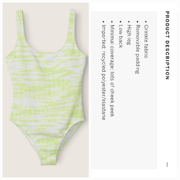 Victoria's secret pink crinkle scoop one piece swimsuit - Picture 3 of 4